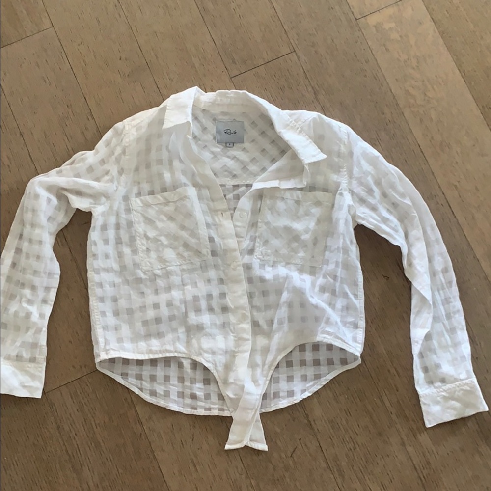 Rails checkered tie shirt